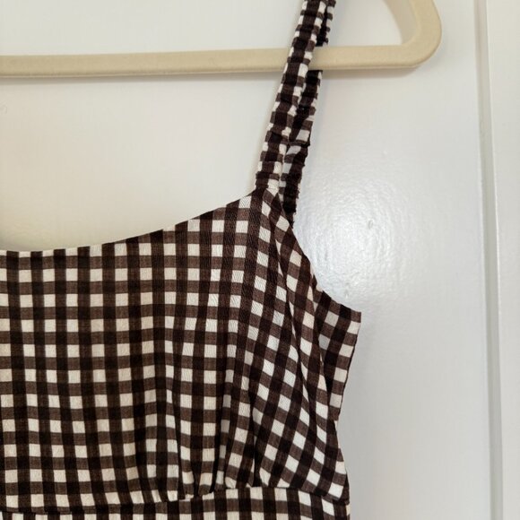 PEONY Check Holiday Midi Dress Gingham - Picture 7 of 8